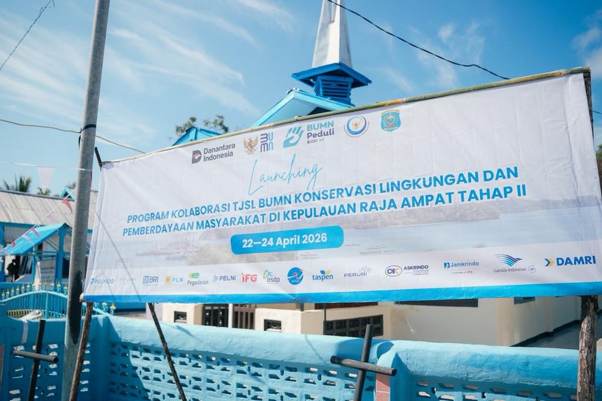 ASDP dan 14 BUMN Tanam Mangrove hingga Perluas Listrik di Raja Ampat