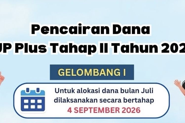 Dana KJP Plus Tahap II Tahun 2026 Gelombang 1 Cair, Cek Besarannya