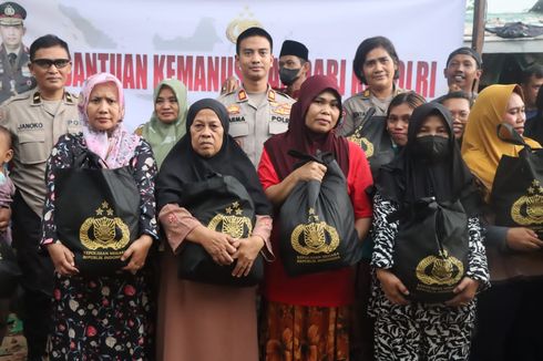 500 Paket Sembako Bantuan Kapolri Dibagikan ke Wilayah Tangsel dan Kabupaten Tangerang