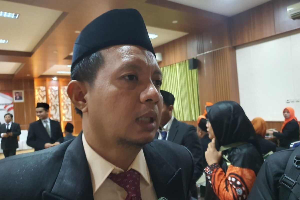 Ketua Bawaslu Gunungkidul Andang Nugroho ditemui di Kantor Pemkab Gunungkidul. Jumat (24/5/2024)