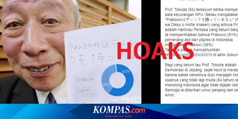 Download Bokep Kakek Sugiono - HOAKS] Profesor Tokuda dari Jepang Buktikan Kecurangan KPU