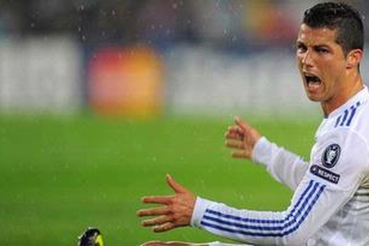 Gelandang Real Madrid, Cristiano Ronaldo.