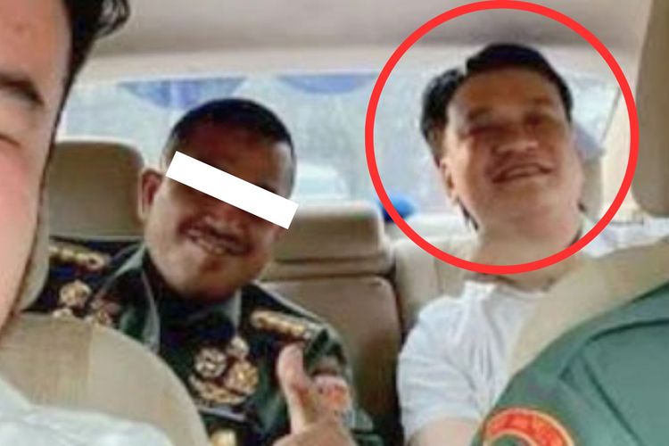 Beredar foto pelaku persekusi terhadap pelajar di Surabaya sekaligus pengusaha diskotik, Ivan Sugianto, berfoto dengan Pamen TNI.