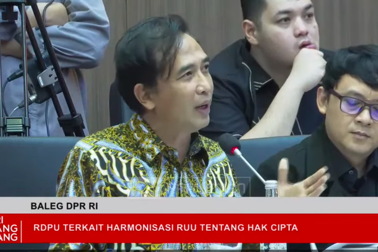 Piyu mewakili AKSI di rapat Baleg DPR, 11 November 2025. (Dok YouTube DPR RI)