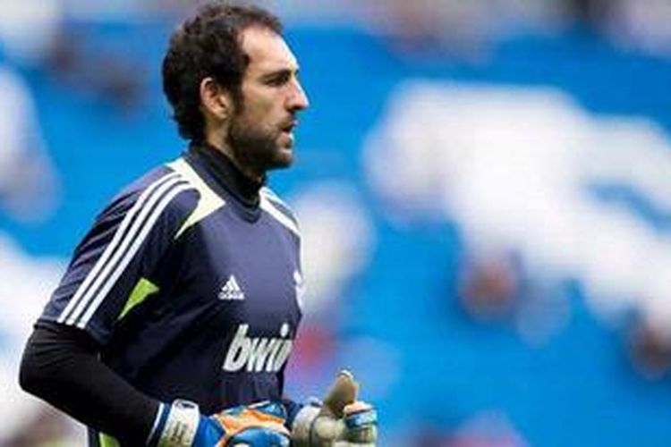 Kiper anyar Real Madrid, Diego Lopez. 