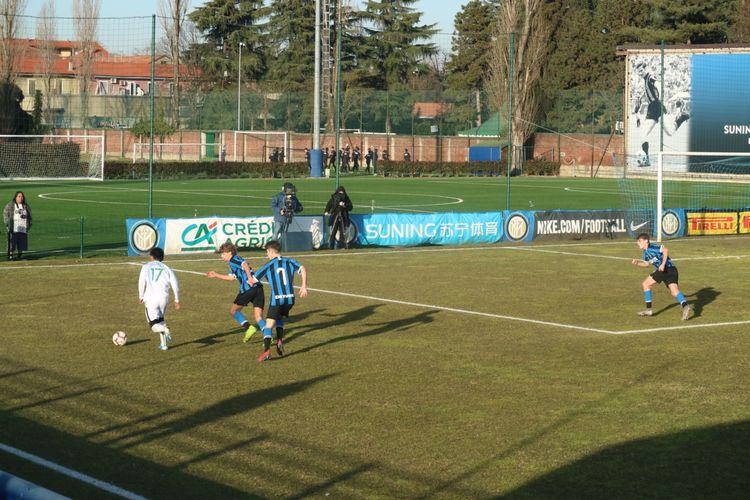 Laga Garuda Select vs Tim U-17 Inter Milan yang berlangsung di Suning Youth Development Centre, Milan, Rabu (22/1/2020).