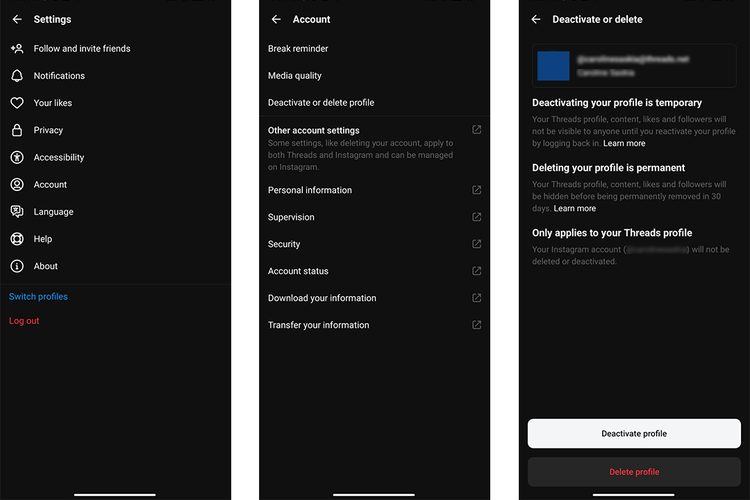 Fitur menghapus akun Threads tanpa menghapus akun Instagram sudah hadir di Indonesia