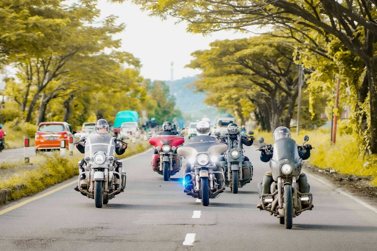 Komunitas Harley-Davidson Hogers Indonesia kembali mengadakan HNR