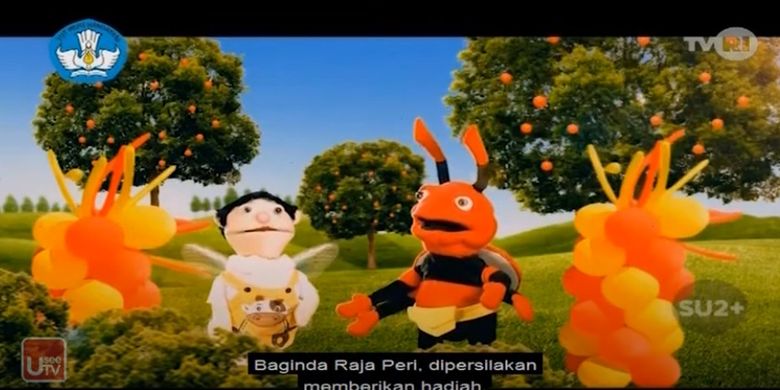 Tangkapan layar Program Belajar dari Rumah TVRI