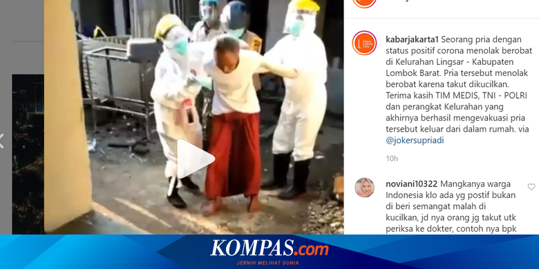 Viral Seorang Kakek Mengamuk Saat Dijemput Petugas Medis Lengkap Dengan Apd