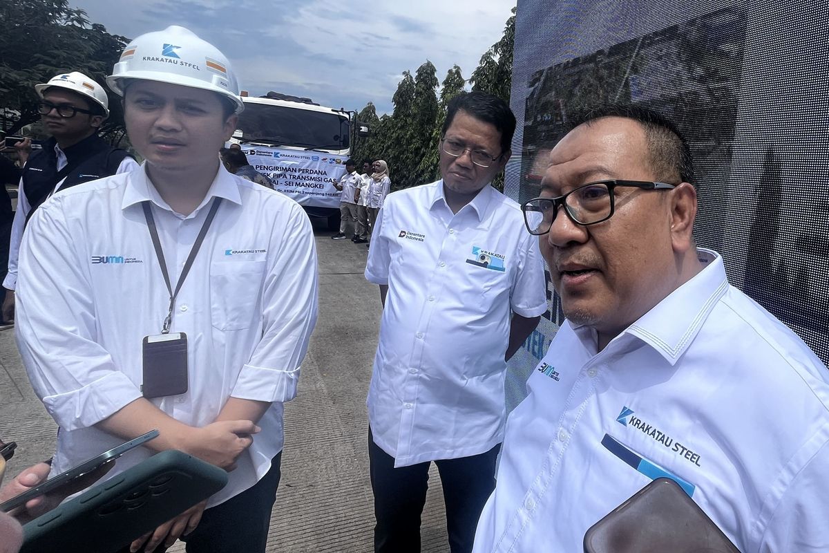 Krakatau Steel Siap Pasok Baja Bahan Produksi Kapal PT PAL