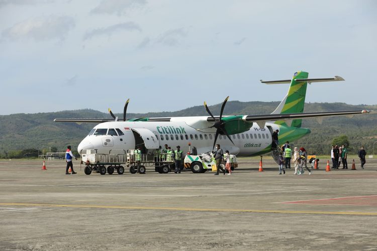 Ilustrasi pesawat Citilink. Kini terbang kembali dari Bandara Halim Perdanakusuma, Jakarta Timur ke Purbalingga, Jawa Tengah.