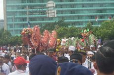 Barongsai hingga Topeng Gandrung Bali Meriahkan Aksi 