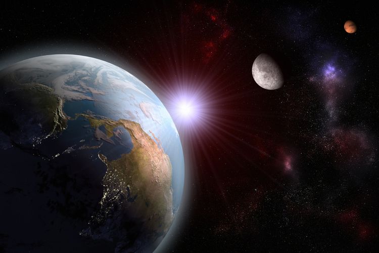 Descripción de los tres fenómenos celestes del enlace Luna-Marte-Aldeferon.  Este evento celestial tendrá lugar esta semana, 19 de marzo de 2021. 