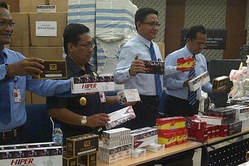 Pengiriman 12 Juta Batang Rokok Ilegal ke Kalimantan dan Sulawesi Digagalkan
