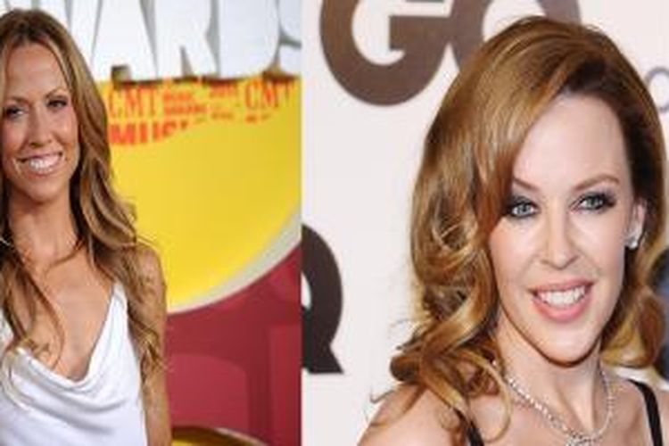 Penyanyi Sheryl Crow dan Kylie Minogue