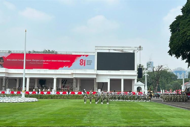 Istana Gelar Gladi Parsial Upacara Peringatan HUT Ke-81 RI