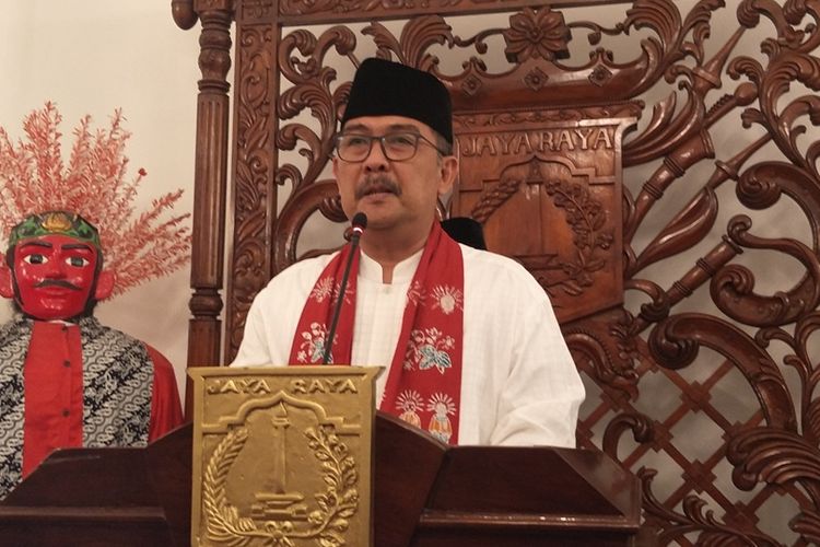 Kepala Badan Perencanaan Pembangunan Daerah (Bappeda) DKI Jakarta Sri Mahendra Satria Wirawan mengumumkan pengunduran diri dari jabatannya di Balai Kota DKI Jakarta, Jumat (1/11/2019).