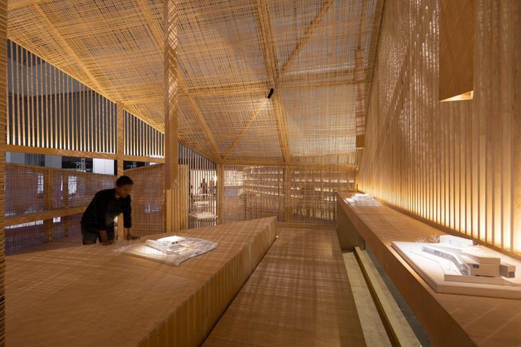 Pavilion olahan kayu Sampoerna Kayoe di ARCH:ID 2022.