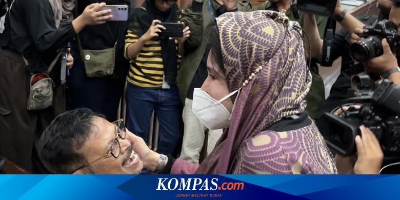 Momen Istri, Anak, dan Cucu Peluk SYL Jelang Sidang