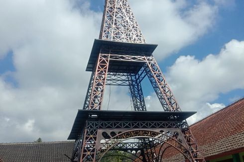 Ada Miniatur Menara Eiffel Setinggi 15 Meter di SMP Negeri 1 Getasan Semarang, Ini Tujuannya