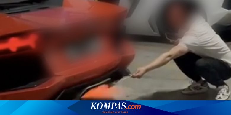 Lamborghini di China Terbakar usai Pemiliknya Pakai Api Knalpot untuk Bakar Daging