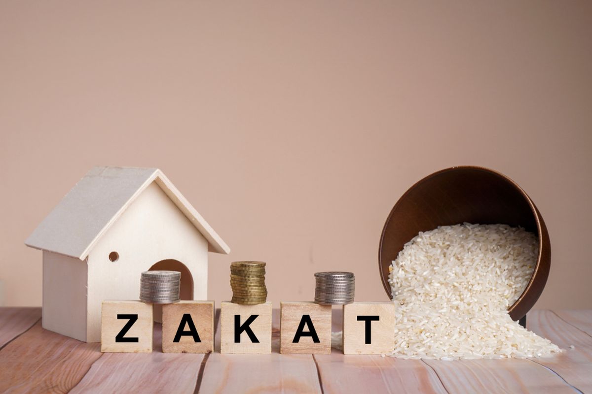 Ilustrasi zakat. Zakat fitrah. Zakat fitrah adalah. Syarat zakat fitrah. Besaran zakat fitrah.