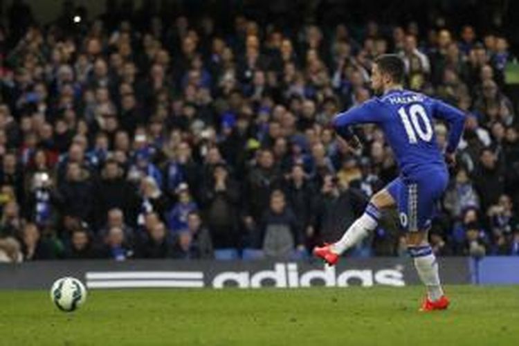 Pemain sayap Chelsea, Eden Hazard.