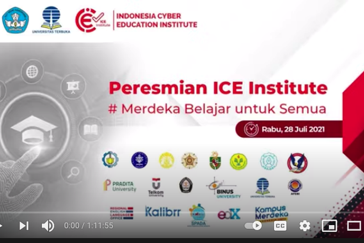 Konsorsium lokapasar Indonesia Indonesia Cyber Education Institute (ICE Institute) diresmikan Kemendikbud Ristek pada 28 Juli 2021.
