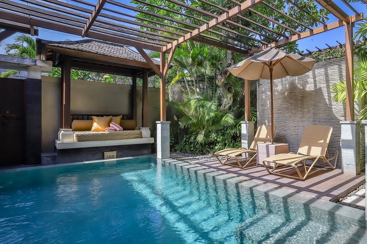 Ilustrasi vila di Bali. Hindari penipuan penyewaan vila di Bali