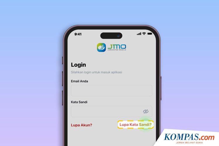 Cara mengatasi lupa password akun Jamsostek Mobile.