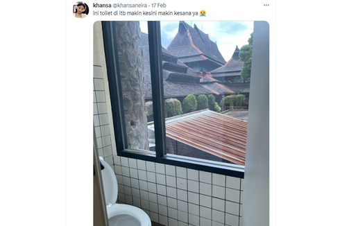 Viral, Foto Toilet di ITB dengan Kaca Lebar, Ini Penjelasan Kampus