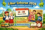 Libur Lebaran 2026 di Kalender Pendidikan Jawa Barat, Cek Jadwalnya