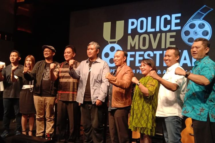Police Movie Festival 2019 kembali digelar dalam jumpa pers di Lounge XXI Plaza Senayan, Jakarta, Senin malam (19/8/2019).