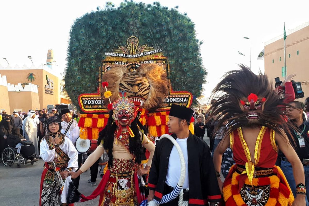 Reog Ponorogo dalam Janadriyah Festival ke 33 di Arab Saudi.