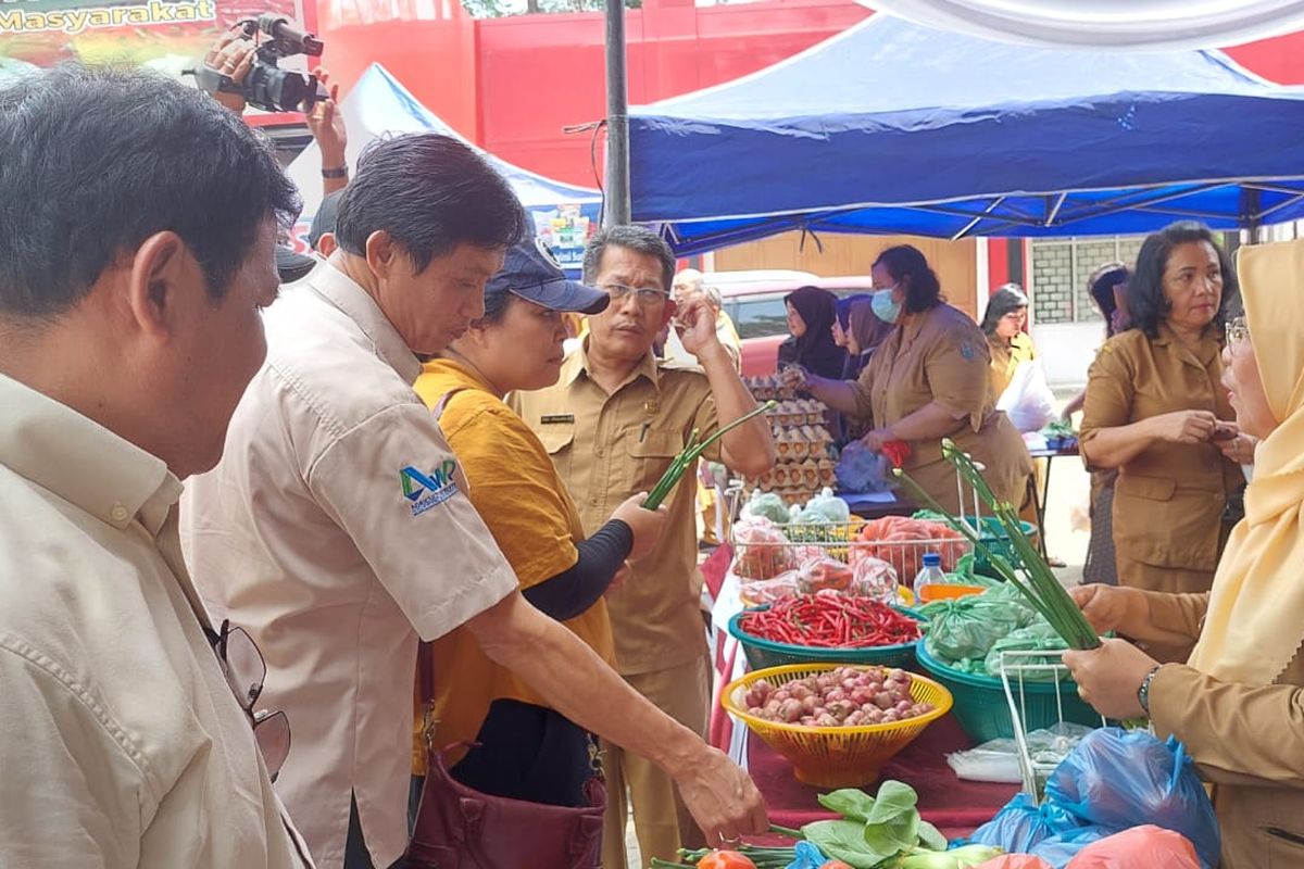 Pasar Mitra Tani di Medan, Sumut.