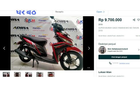 Harga Yamaha Mio M3 di Bursa Motor Bekas, Mulai Rp 5,3 Juta