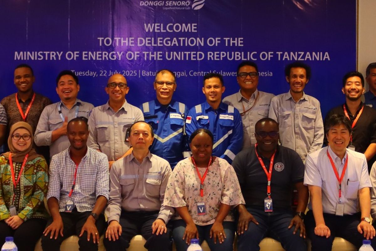 Delegasi Tanzania kembali kunjungi kilang LNG di Sulawesi Tengah.