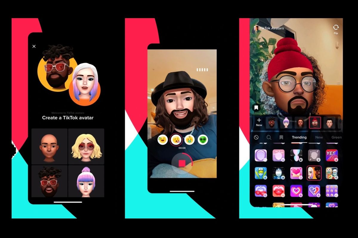 Ilustrasi fitur Avatar Tiktok