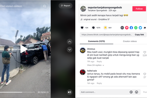 Video Xenia Gagal Nanjak di Tanjakan Spongebob, Tabrak Tembok Rumah