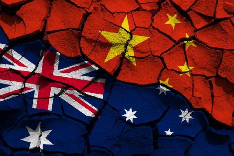 Ilustrasi ketegangan China dan Australia.