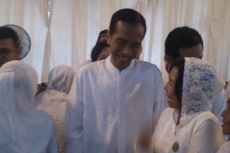 Hadiri Peringatan 40 Hari Taufiq Kiemas, Jokowi Diserbu Ibu-ibu