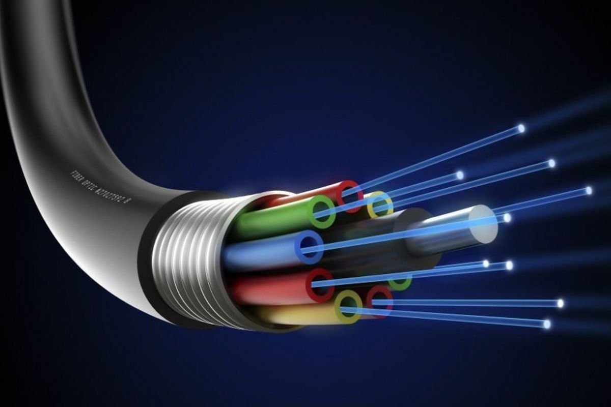 Ilustrasi kabel fiber optic