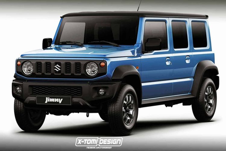 Rekayasa digital desain Suzuki Jimny versi 4-pintu  dari X-Tomi Design.