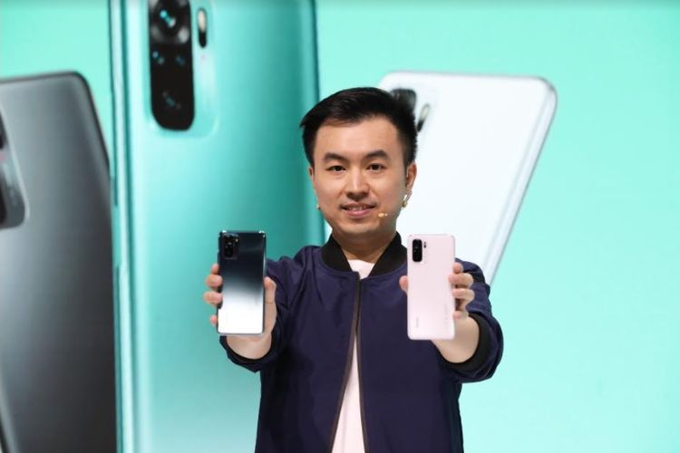 Country Director Xiaomi Indonesia, Alvin Tse dalam acara peluncuran Redmi Note 10 Series yang digelar secara online, Selasa (30/3/2021)
