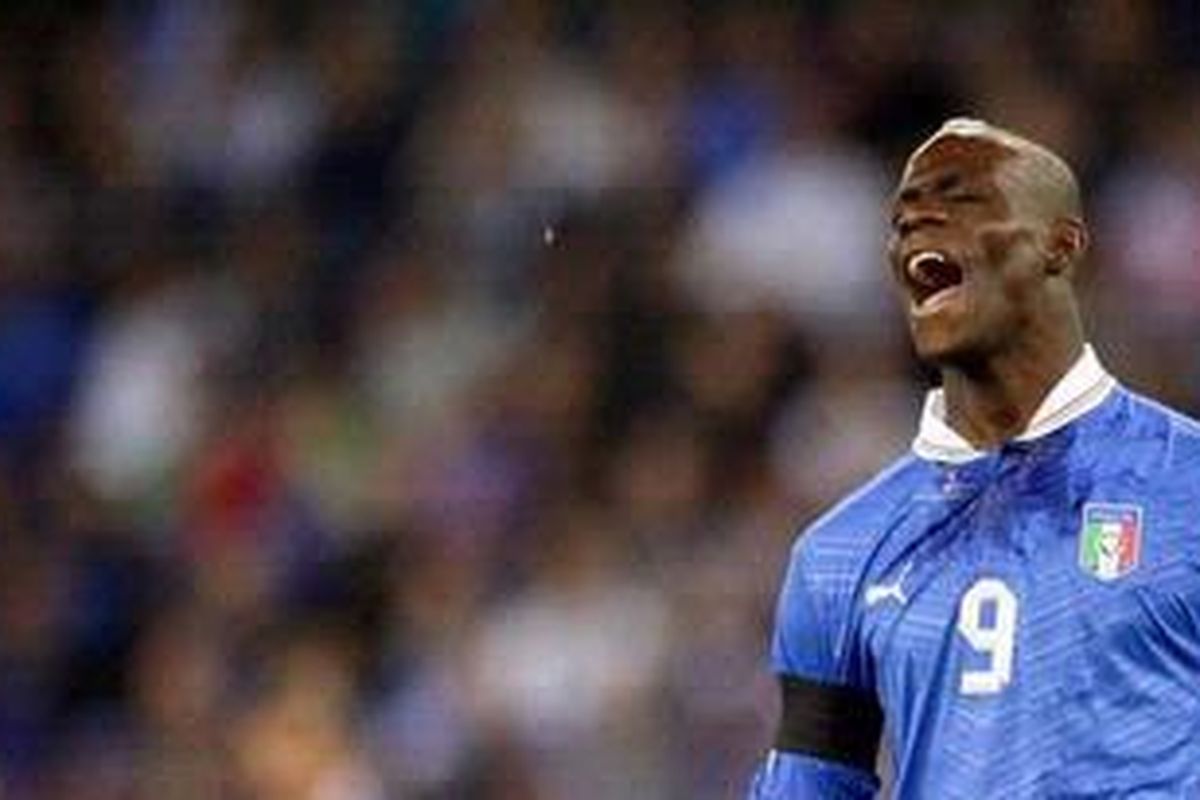 Penyerang Italia, Mario Balotelli.