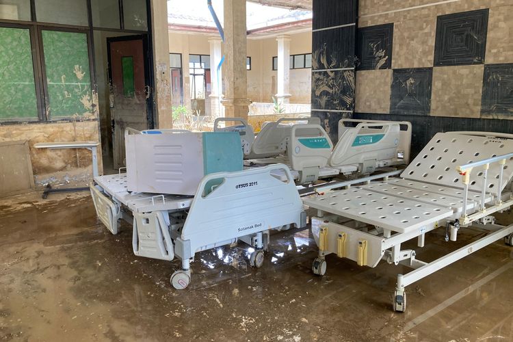 Kondisi terkini RSUD Aceh Tamiang di Kecamatan Karang Baru, Kabupaten Aceh Tamiang, Provinsi Aceh, Minggu (28/12/2025).