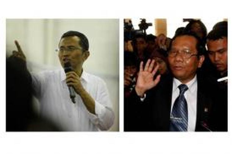 Dahlan Iskan (kiri) dan Mahfud MD (kanan)