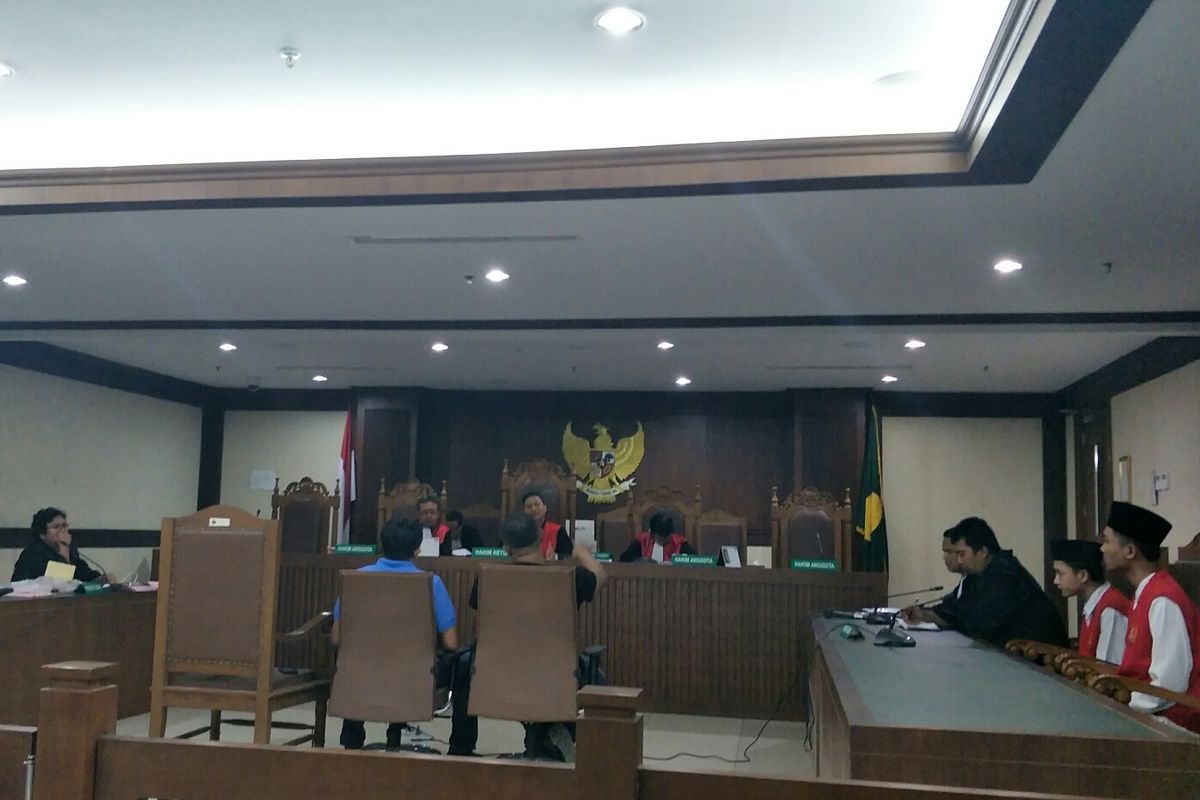 Kondisi sidang kerusuhan 21-22 Mei, di Pengadilan Negeri Jakarta Pusat, Kamis (22/8/2019).