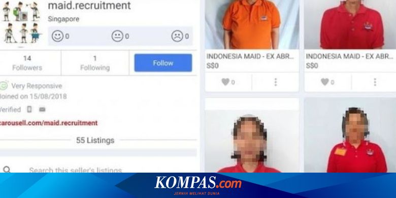 Singapura Selidiki Iklan Penjualan Tkw Indonesia Di Situs Carousell
